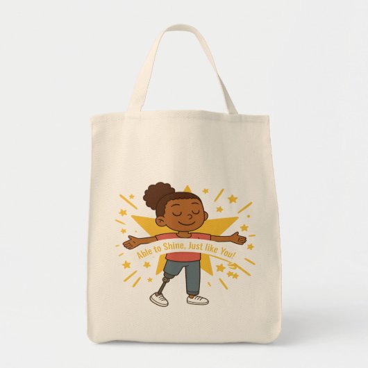 お前の食料品トートバッグと同じように輝くことができる トートバッグ (正面)