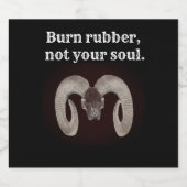 お前の魂ではなくゴムを燃やす。カスタマイズ ビールラベル (シングルラベル)