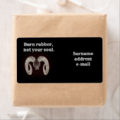 お前の魂ではなくゴムを燃やす。カスタマイズ ラベル (インサイチュ)