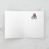 お前の鳥の日が見えるぞ誕生日のおもしろい鳥ウォッチャー カード (内部)