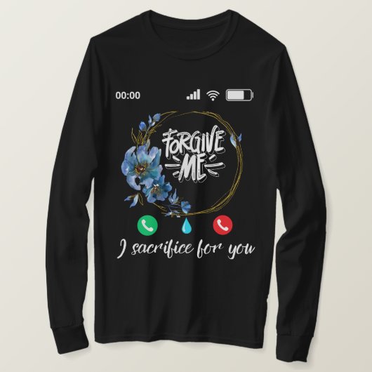 お前のTシャツのために犠牲を払うぞ Tシャツ (デザイン正面)