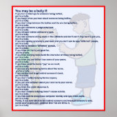 お前はいじめをする者かももししれない ポスター (正面)