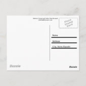 お前はすごいぞ!オレンジと黄色のバラのはがき ポストカード (裏面)