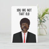 お前はそんな古いおもしろい誕生日だ サンキューカード (スタンド正面)