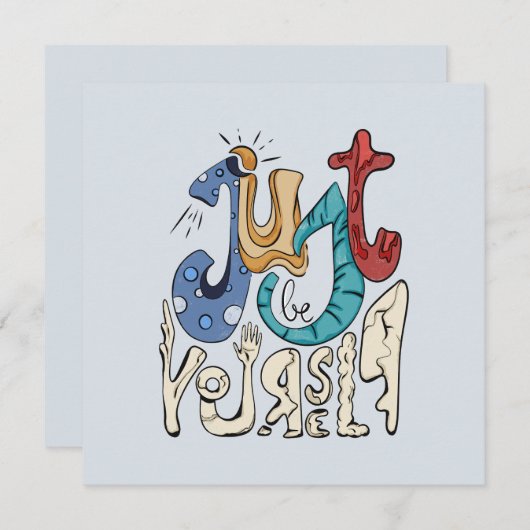 お前はっきりしたは自分でいなさい (正面/裏面)