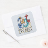 お前はっきりしたは自分でいなさい スクエアシール (封筒)