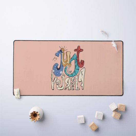 お前はっきりしたは自分でいなさい デスクマット (キッズテーブル)