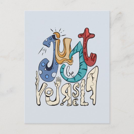 お前はっきりしたは自分でいなさい ポストカード (正面)