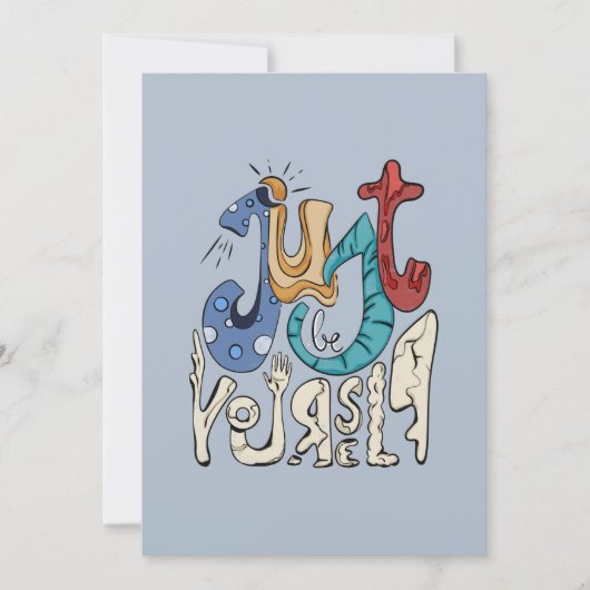 お前はっきりしたは自分でいなさい 招待状 (正面)