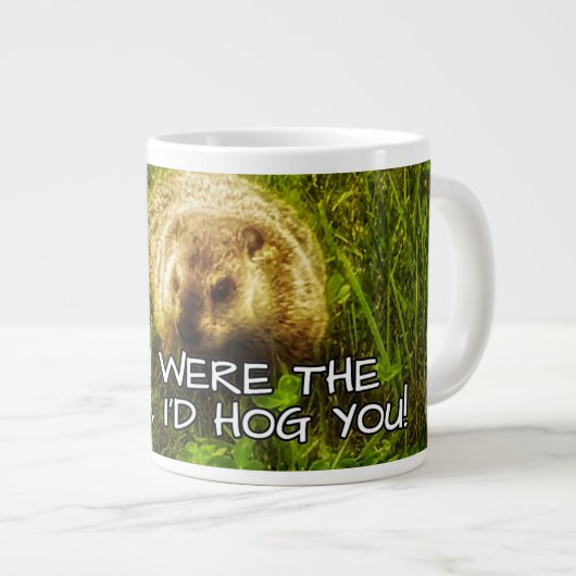 お前はもし地面だったぞ俺が豚だ!マグ ジャンボコーヒーマグカップ (正面右)