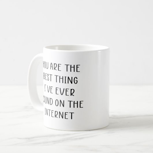 お前はインターネ最高のンで見つけたことは今までだ コーヒーマグカップ (正面左)