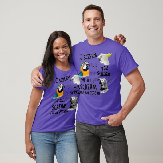 お前はオウムの叫び声をおもしろい上げる Tシャツ (ユニセックス)