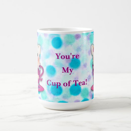 お前はカップ内の私のお茶の甘い豚 コーヒーマグカップ (中央)