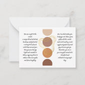 「お前はギフトだ感動的」札 ノートカード (正面)