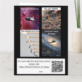 お前はゴミだ。 カード (裏面)