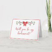 お前はシックなクリスマスが私の花嫁の提案になる カード (正面)