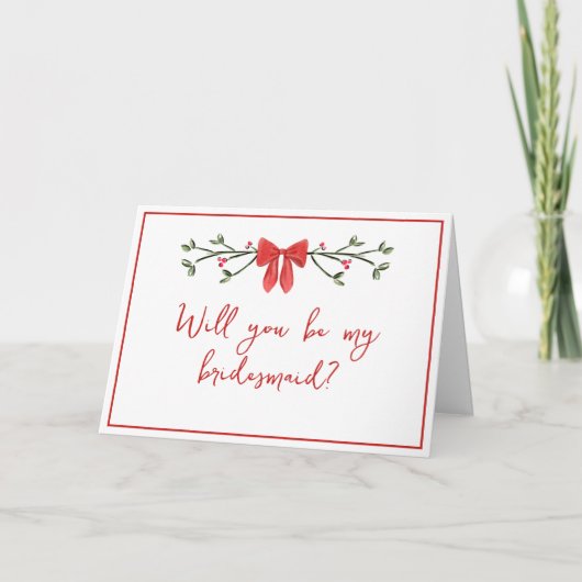 お前はシックなクリスマスが私の花嫁の提案になる カード (正面)