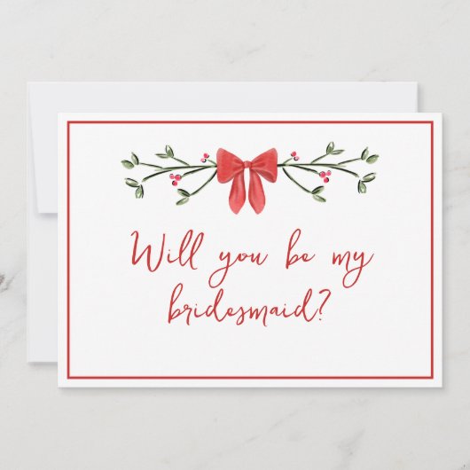 お前はシックなクリスマスが私の花嫁の提案になる カード (正面)