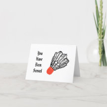 お前はシャトルコックのカードを渡された