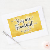 お前はステッカーが美しい 長方形シール (封筒)