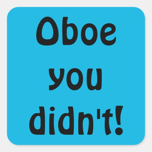 お前はステッカーを持っていなかった スクエアシール (正面)