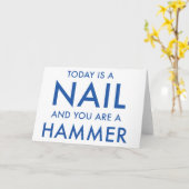 「お前はハンマーだ…」の挨拶やる気を起こさせるカード カード (黄色い花)