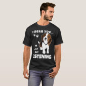 お前はビーグルT聞じゃなおもしろいい Tシャツ (正面フル)