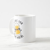 お前はプリンが大好おもしろいき コーヒーマグカップ (正面左)