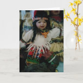 お前はベビー人形**姉さんの**誕生日 カード (黄色い花)