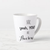 お前はマグ素晴らしだ カフェラテマグ (右アングル)