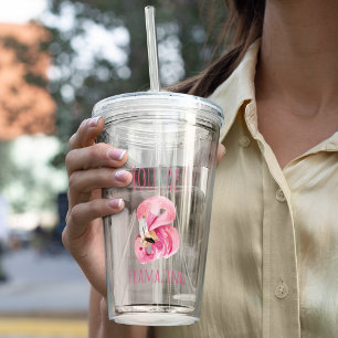 お前はモダン美しいピンクフラミンゴだ アクリルタンブラー