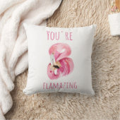 お前はモダン美しいピンクフラミンゴだ クッション (ブランケット)