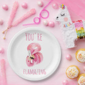 お前はモダン美しいピンクフラミンゴだ ペーパープレート (パーティー)