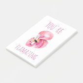 お前はモダン美しいピンクフラミンゴだ ポストイット (アングル)