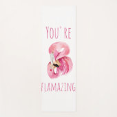 お前はモダン美しいピンクフラミンゴだ ヨガマット (正面)