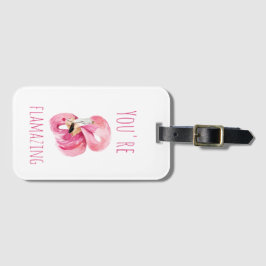 お前はモダン美しいピンクフラミンゴだ ラゲッジタグ