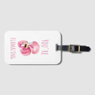 お前はモダン美しいピンクフラミンゴだ ラゲッジタグ