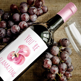 お前はモダン美しいピンクフラミンゴだ ワインラベル