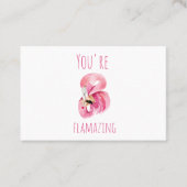 お前はモダン美しいピンクフラミンゴだ 名刺 (正面)