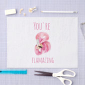 お前はモダン美しいピンクフラミンゴだ 薄葉紙 (クラフト)