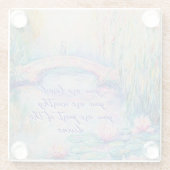 お前はモネのコースターインスパイアが好きだ ガラスコースター (裏面)