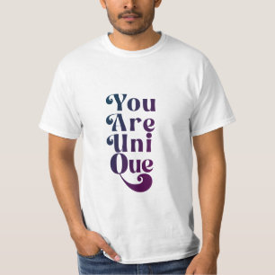 お前はユニーク文字だ感動的 Tシャツ