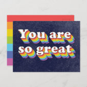 お前はレトロ素晴らしスタイル シーズンポストカード (正面/裏面)