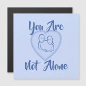 「お前は一人じゃない」青いハート磁気カード (正面/裏面)