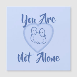 「お前は一人じゃない」青いハート磁気カード