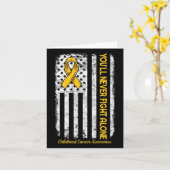 お前は一人で戦うことはないフラグ幼少期がん阿波 カード (黄色い花)