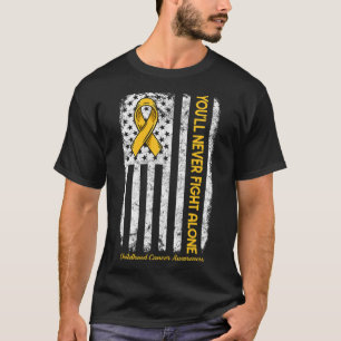 お前は一人で戦うことはないフラグ幼少期がん阿波 Tシャツ