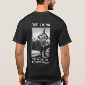 お前は不法な立場か Tシャツ (裏面)