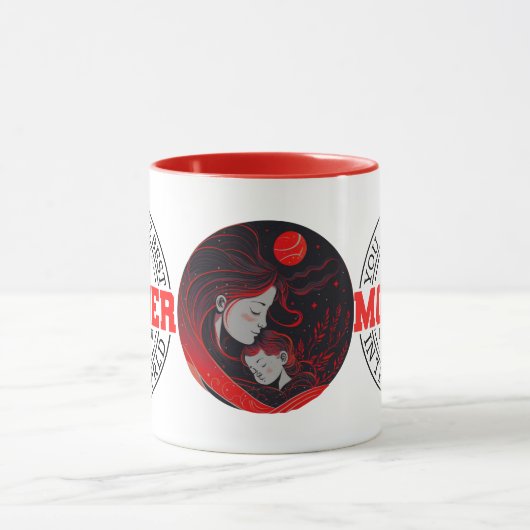 お前は世最高のの母だ マグカップ (中央)