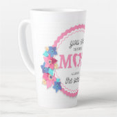 お前は世最高の界のフローラの母だ カフェラテマグ (左アングル)